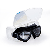 Cosfer CSF8170TS (Tam Siyah) Silikon Yüzücü Gözlüğü Şeffaf Özel Kutuda	