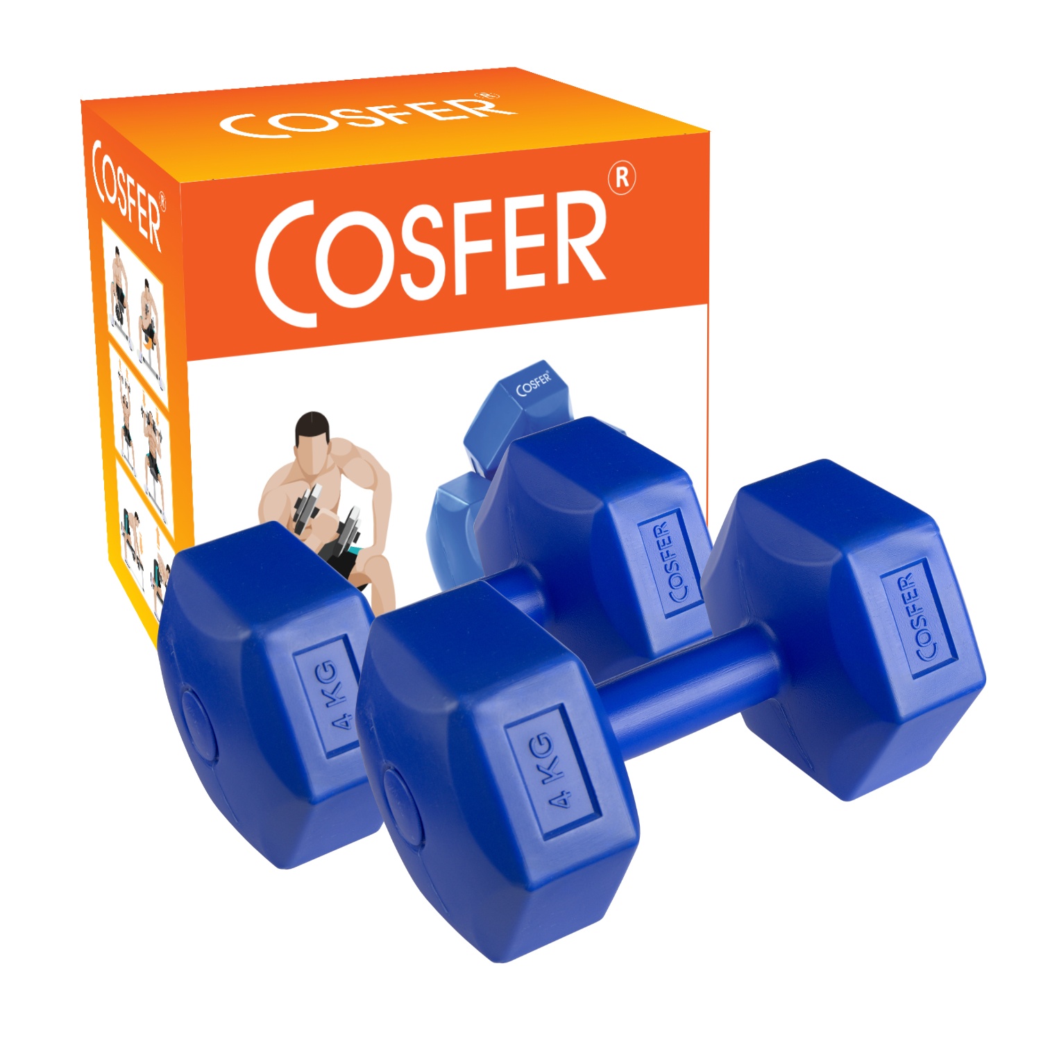 Cosfer CSF90834X2 4 Kg X 2 Adet Plastik (Cement) Dambıl