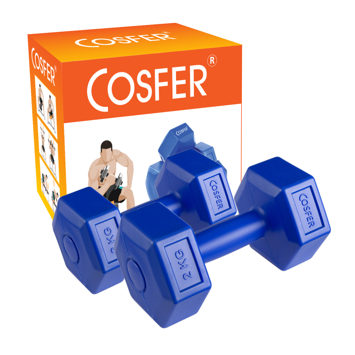 Cosfer CSF90832X2 2 Kg X 2 Adet Plastik (Cement) Dambıl