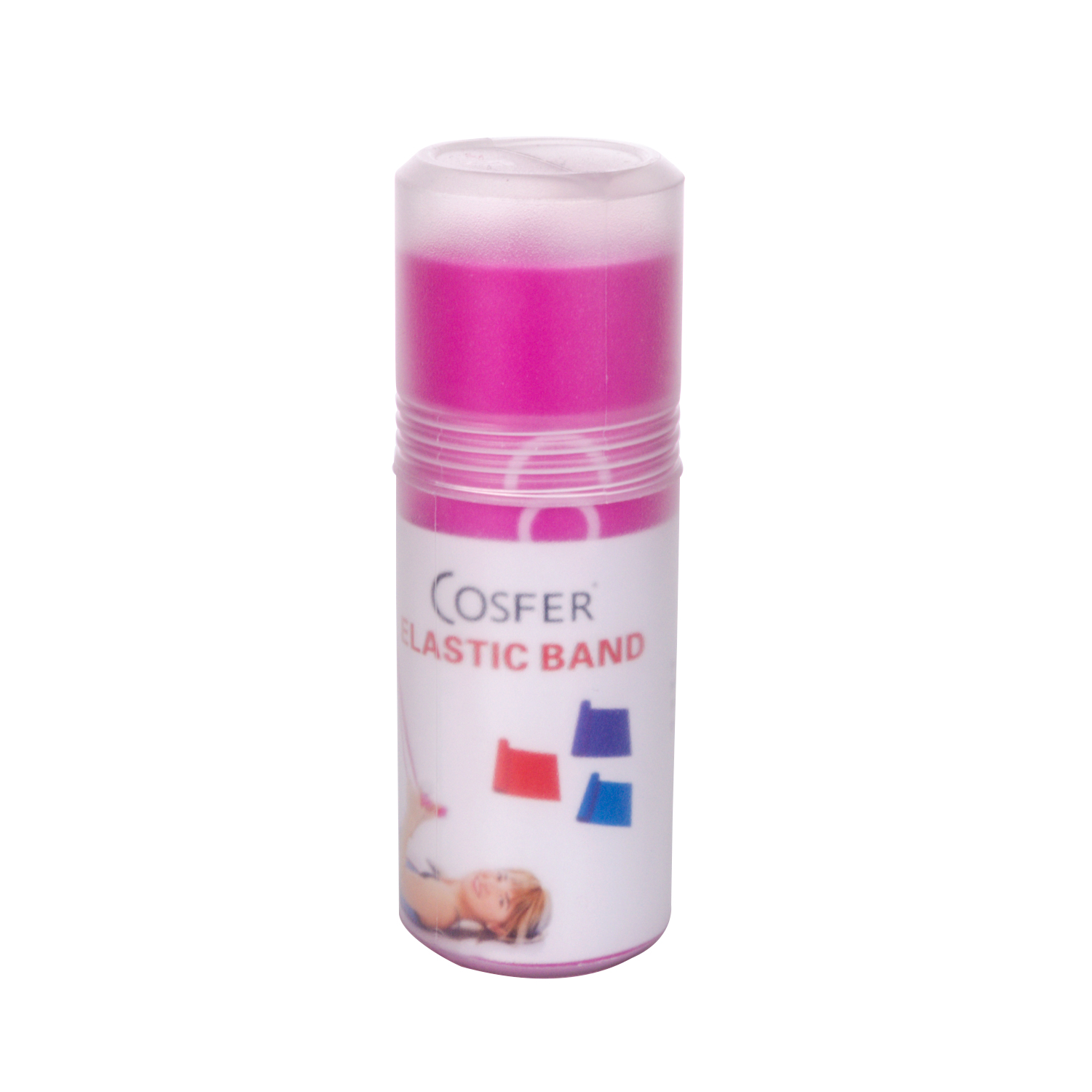 Cosfer Pilates Lastiği Tüplü 150X15 Kalın Pembe