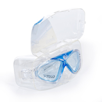 Cosfer CSF8170M (Mavi) Silikon Yüzücü Gözlüğü Şeffaf Özel Kutuda	